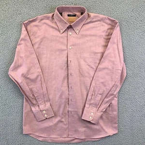 Jack Lipson Italy Mens Shirt Cotton Cashmere Pink Long Sleeve XL - Picture 1 of 12