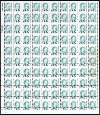 2178, Misperfed Sheet of 100 17¢ Stamps Remarkable Error! * Stuart Katz - Image 1 of 3