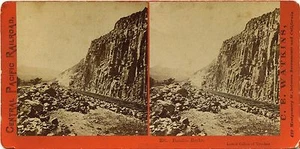 C.P.R.R Hart/Watkins Serie # 296 Basaltic Rocks, Lower Truckee Canyon 1860er - Bild 1 von 1