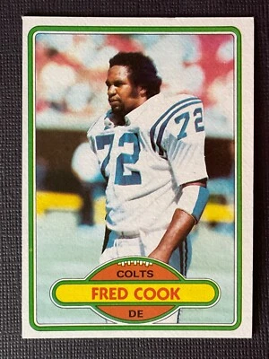 Fred Cook 1980 Topps Football Card #294 - Baltimore Colts NM - Image 1 of 2
