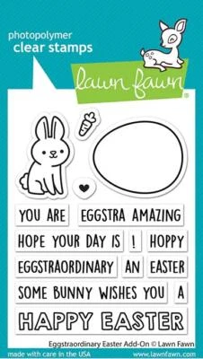 Lawn Fawn, clear stamp, eggstraordinary easter add-on