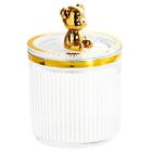Cute Bear Storage Box for Cotton Swabs Pad Toothpick Cosmetics Jewelry Container