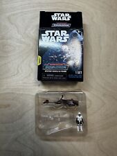 Star Wars Micro Galaxy Squadron Launch Edition Scout Trooper w Speeder Bike New