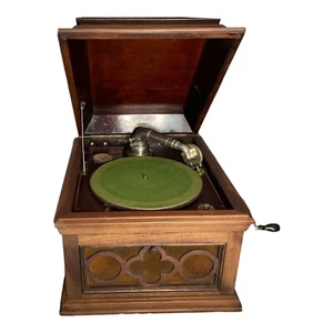 Antike Steger and Sons sprechende Maschine Phonograph Modell 45 Nadeln enthalten - Bild 1 von 20