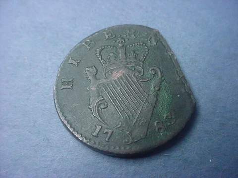 Ireland 1/2 Penny 1783 Mint Error Imaginary Date Contemporary #70856 Cover