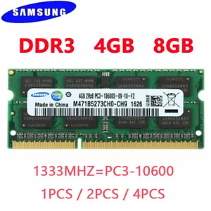 Samsung DDR3 32GB 16GB 8GB 4GB 1333 2Rx8 PC3-10600S SODIMM Laptop Memory RAM - Picture 1 of 18