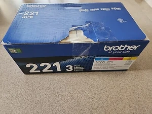 Toner originale Brother 221 3 pezzi TN221 ciano, magenta, giallo scatola aperta sacchetti sigillati - Foto 1 di 7