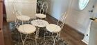 Four Vintaged Ice Cream Parlor Chairs C
