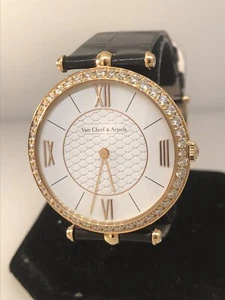 Van Cleef & Arpels Pierre Arpels Rose Gold Diamond Bezel 38mm  Watch VCARO3GL00 - Picture 1 of 12