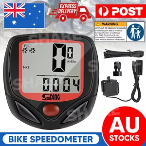 UA Wireless Bicycle Cycle Bike Computer Speedometer Odometer Meter Waterproof OZ - Picture 1 of 11