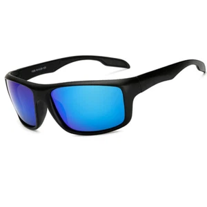 Polarized Sunglasses Men Retro Square Sport Driving Running Fishing Cycling UK - Picture 1 of 15