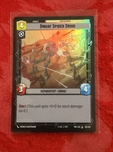 FOIL Star Wars Unlimited - Dwarf Spider Droid - Twilight of the Republic FOIL - Picture 1 of 7