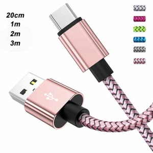 Fast Charger For Samsung Galaxy S8 S9 S10+ Plus Type C USB C Data Charging Cable - Picture 1 of 16