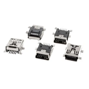5pcs 5 Pin Micro USB Female Socket Plug Type B Female Port Connector 180 Degree - Picture 1 of 1