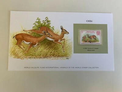 SWAZILANDIA 1980 TARJETA MNH WWF ANIMALES DEL MUNDO ANTÍLOPE ORIBI Foto 1 de 2