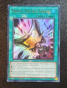 Yugioh BLMM-EN170 Triple Tactics Talent 1st Edition Ultra Rare MINT - Bild 1 von 2