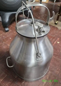 Vintage DeLAVAL Stainless Steel Dairy Farm Milk Can Dairy With Lid - Picture 1 of 6