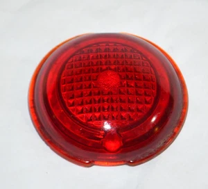 Vintage Stock OEM Red Glass Rear Tail Light Lens Chevy Car Truck #A2 - Picture 1 of 5