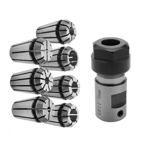 7 pezzi ER11 1-7 mm pinze di serraggio con supporto albero motore ER11A 5 mm prolunga 8647 - Foto 1 di 10