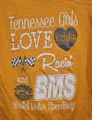 Camiseta Tennessee Girls Love Rockytop Racin' y BMS para mujer talla mediana Foto 1 de 4