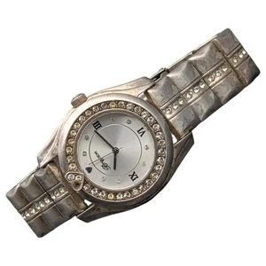 Brighton Womens Watch Dana Point Silver Tone Rhinestone Bezel Japan Movement - Picture 1 of 8
