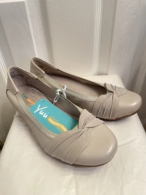 Pisos de ballet de espuma viscoelástica beige topo neutro talla 6,5 para mujer nuevos Yuu Marcel Foto 1 de 4