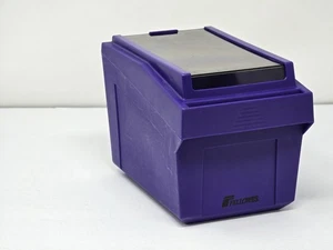 Vintage Fellowes Accents 3.5" Diskette Holder Storage Box Holds 40 Purple 1990s - Picture 1 of 8