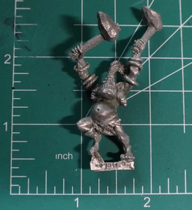 WARHAMMER FANTASY OLD WORLD - SAVAGE ORC CHAMPION 1997 - miniatura in metallo - Foto 1 di 2