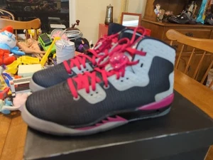 Air Jordan Spike Forty GG # 811121 009 Black Fuchsia Grey Sz 8.5Y/M 10W NWB - Picture 1 of 24