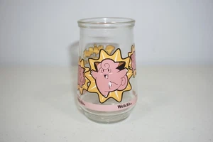 Pokemon Welch's Grape Jelly Jar Glass Nintendo Clefairy #66 1998 - Picture 1 of 5