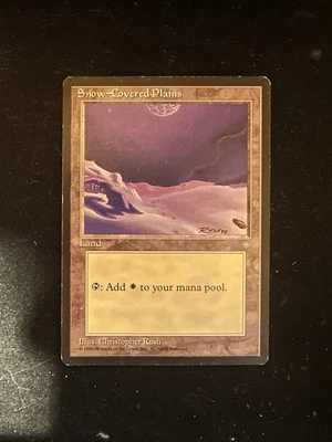 MTG Magic the Gathering Snow-Covered Plains (367/383) Ice Age LP - Image 1 of 2