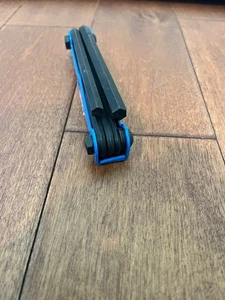 Allen USA 5 Piece Folding Large SAE Hex Key Allen Wrench Set NOS up to 3/8" - Picture 1 of 2