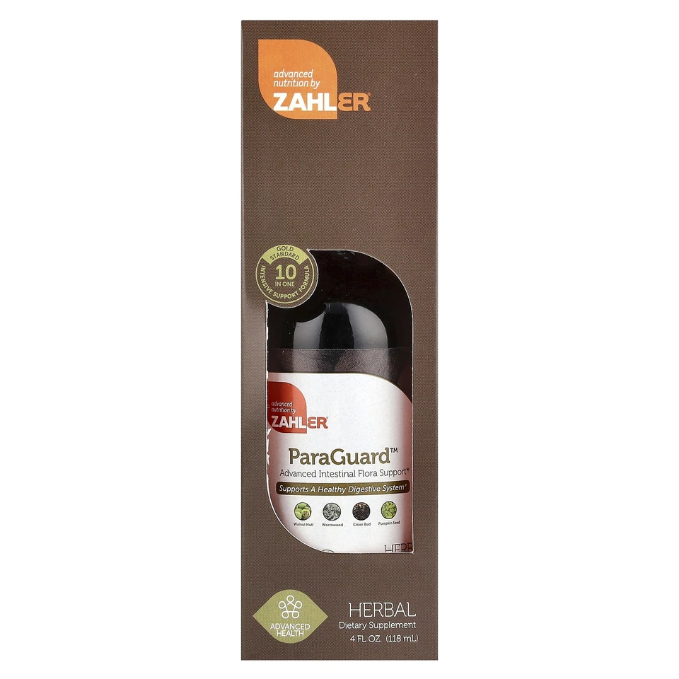 Zahler ParaGuard Soporte Avanzado para Flora Intestinal 4 fl oz 118 ml Calidad GMP Foto 1 de 3
