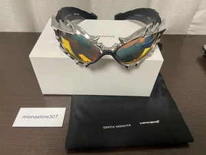 Gentle Monster Tekken 8 Sunglasses Inferno Style Collab Eyewear Silver Orange - Picture 1 of 16
