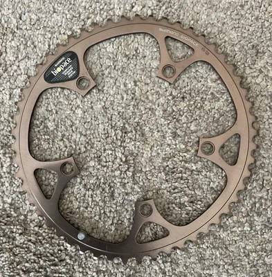 Plato Shimano Biopace 53t anodizado 130 BCD de colección nuevo en stock Foto 1 de 4