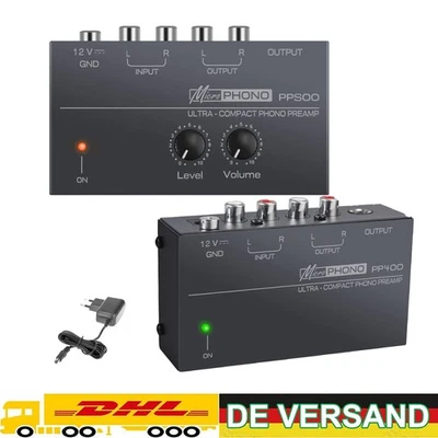 Phono-Plattenspieler-Vorverstärker- Mini-Elektronik-Audio-Stereo-Phonograph RCA - Bild 1 von 4