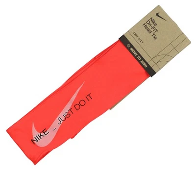 NIKE Dri-FIT Just Do It Swoosh Head Tie One Size Crimson Training Running - Image 1 of 2