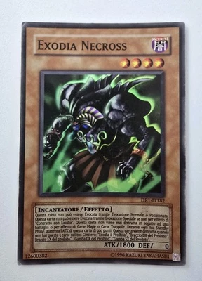 Yugioh! Exodia Necross Super Rara DR1-IT182 Carta In Buone Condizioni Ita - Immagine 1 di 4