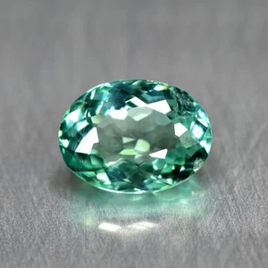 0.46Ct Oval Shape _ Neon Bluish Green Color Unheated Paraiba Tourmaline - Picture 1 of 1