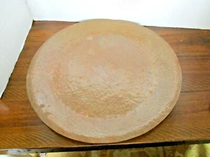 "Artes y artesanías martillado a mano 14"" X 1"" placa de cobre pantalla redonda - ¡Precioso! - Imagen 1 de 4