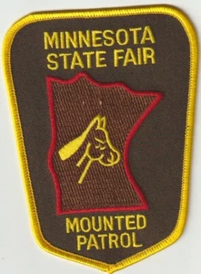 MN State Fair Mounted Patrol patch obsoleto spedizione dall'Australia - Foto 1 di 1