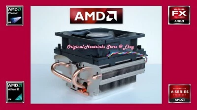 AMD FX Cooler for FX-8300-FX-8320-FX-8350 Processor-CPU with New Near Silent Fan - Image 1 of 4
