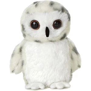 Snowy Owl 8" Mini Flopsie by Aurora - Picture 1 of 2