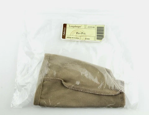 Longaberger Khaki Fabric Liner #27375162 for Pen Pal Basket Cover