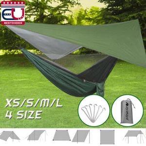 Waterproof Camping Tent Tarp Shelter Hammock Canopy Sun Shade Rain Cover Pad Mat - Picture 1 of 13