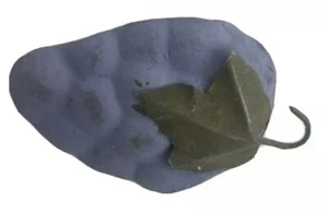 6er Set - handbemalte Traube Cluster Serviettenringe. Periwinkle Blau / Lila - Bild 1 von 4