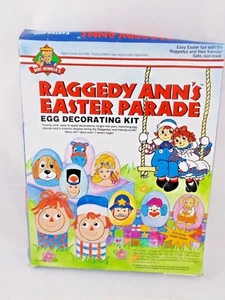 Kit de decoración de huevos Raggedy Anns Easter Parade 1992 MacMillan Inc - Imagen 1 de 8
