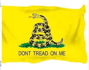 3X5FT Don't Tread on Me Flag Banner Gadsden Tea Party Patriot Conservative USA - Picture 1 of 4