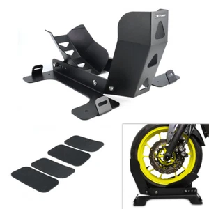 17"-28" Motorcycle Stand Wheel Chock Upright Support Dirt Bike Tire Adjustable - Picture 1 of 19