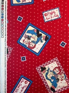 Stoff - Vintage 90er Daisy Kingdom #1746 Raggedy Ann klassischer Patch Flanell SOLD BTY - Bild 1 von 7